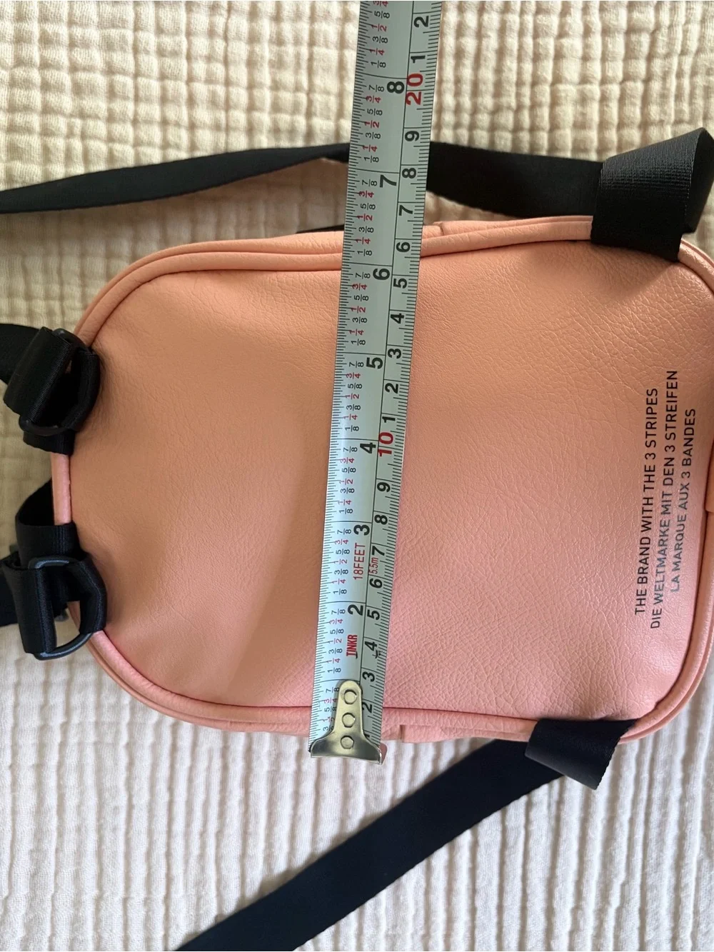 adidas Originals Pink/Blush Faux Leather Mini Backpack Trefoil